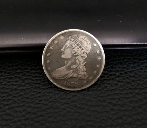 1838 Capped Bust Silver Half Dollar Reeded Edge Type Coin Cover