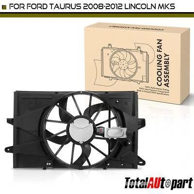 1x Conjunto de ventilador de refrigeración del radiador con cubierta para Ford Taurus 2008-2012 Mercury Foto 1 de 4