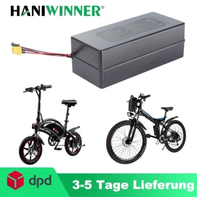 HANIWINNER für DYU E-Bike Akku 36V 10.4Ah Li Batterie Fahrrad Elektrofahrrad Fahrradakku