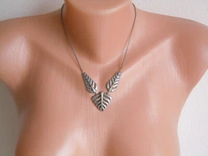Art Deco Chain Necklace Sheet Motif WMF? Ikora ? 9,1 G/44 CM - Bild 1 von 11