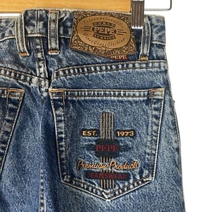 Pepe Jeans vintage 80s 90s classic mom jeans relaxed high rise 5 button fly - Picture 1 of 9