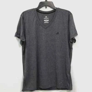 ADIDAS Ultimate 2.0 V-Neck Short Sleeve T-Shirts Women's White, Gray, or Black - Picture 1 of 32