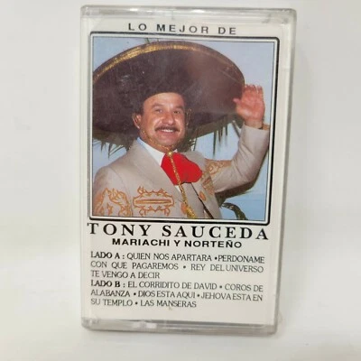 TONY SAUCEDA MARIACHI Y NORTENO LATIN SPANISH CHRISTIAN CASSETTE TAPE - Image 1 of 2
