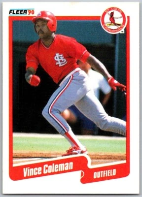 1990 Fleer - #245 Vince Coleman - Image 1 of 2