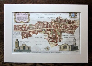 1755 Aldersgate Ward Cole London City Goldsmiths Hall Union Fire Office Antique - Picture 1 of 16
