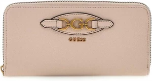 GUESS Malva Slg Grande Cremallera Alrededor Mujer Cartera En Almendra - Imagen 1 de 6