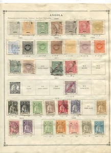 Angola early group of all different stamps from 1898-1938 (702) - Picture 1 of 3
