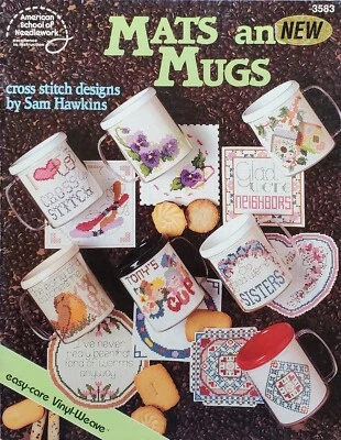 Mats & Mugs Coasters Sampler Cross Stitch Patterns By ASON - Image 1 of 4