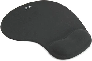 Mausmatte SCHWARZ ANTIRUTSCH KOMFORT MAUSPAD MATTE mit GEL SCHAUMAUFLAGE HANDGELENKSTÜTZE - Bild 1 von 7