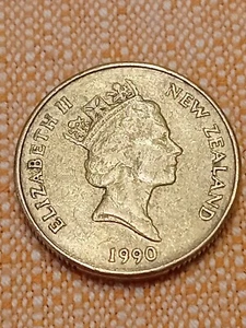 ONE DOLLAR ELIZABETH II NEUSEELAND 1990 UMLAUFMÜNZE - Bild 1 von 2