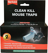 Rentokil Clean Kill Mouse Trap Twin Pack ( 2 Traps Supplied )Free UK Delivery