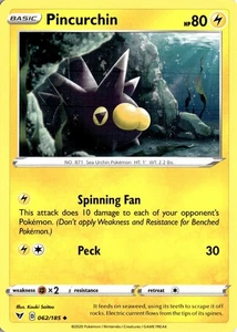 Pincurchin 062/185 Regular Uncommon Vivid Voltage Pokemon Karte LP - Bild 1 von 2