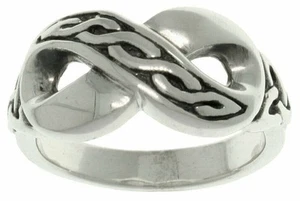 Jewelry Trends Sterling Silver Celtic Infinity Ring - Size 12 - Picture 1 of 3