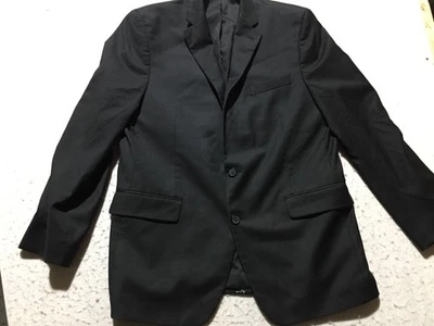 Apt. 9 Blazer Jacket Mens 44L 44 L Regular Fit Black Double Button - Image 1 of 4