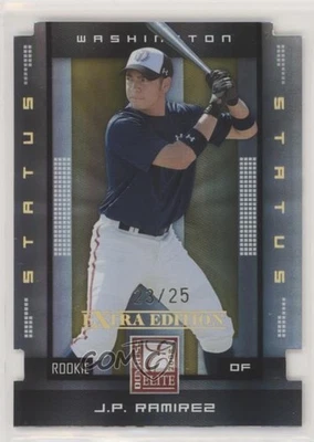 2008 Donruss Elite Extra Edition Rookie Status Gold Die-Cut /25 JP Ramirez #179 - Image 1 of 2