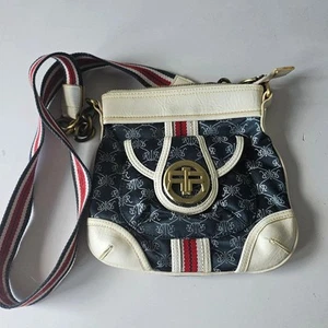 River Island crossbody bag handbag navy red ivory handbag - Picture 1 of 13