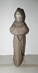 VINTAGE LLADRO GRES MATTE FINISH FRANCISCAN MONK FIGURINE 13 1/2" TALL - Picture 1 of 8
