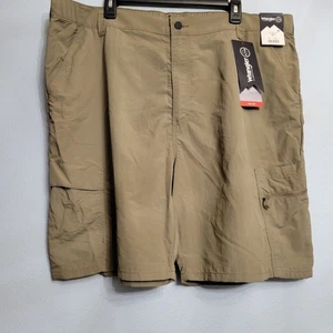 Neu mit Etikett Wrangler ATG Peak Cargoshorts für Herren hellbraun flexibel bequemer Bund schnelltrocknend Größe 42 - Bild 1 von 11