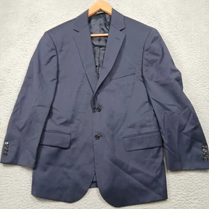 Jos. A. Bank Signature 100% Wool Navy Blue Suit 42 Short Jacket 36 Waist Pants - Picture 1 of 8