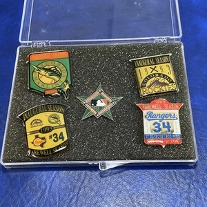 Vintage 1993 Eröffnungssaison MLB Baseball Tack Pin Set Rangers Marlins Orioles Rock - Bild 1 von 14