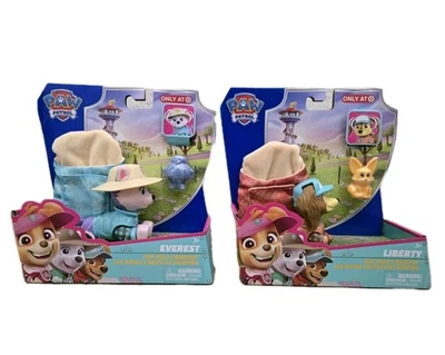 Paw Patrol LIBERTY & EVEREST Pup Pals Campout Conjunto de Brinquedos ALVO EXCLUSIVO Lote De 2 - Imagem 1 de 4
