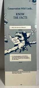 1994 Missouri Conservation Slide Chart Fish Wildlife Forests 10Cards Vintage - Picture 1 of 7