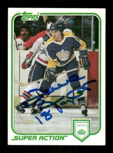 1981-82 Topps  132W Dave Taylor signed auto autograph  super action MZ BXCP56 - Picture 1 of 2