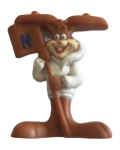 Vintage NESTLE NESQUIK Quicky Bunny Rabbit PVC Figure Chocolate Milk Mascot 1995 - Picture 1 of 5