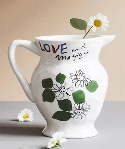 Hotel Magique 9 3/4-inch Love and Magique Pitcher Flower Vase - Picture 1 of 8