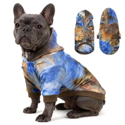 Sudadera con Capucha y Sudadera Tie Dye Dog - Terciopelo Premium Suave Ligero Pullover para... Foto 1 de 4