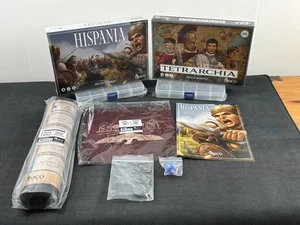 Hispania & Tetrarchia Board Games w/ Player Mat, Dice Tray, Metal Coins - Picture 1 of 11