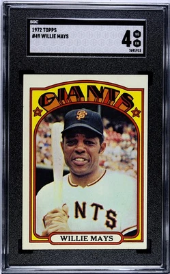 1972 TOPPS WILLIE MAYS  #49  SGC 4 - Image 1 of 2