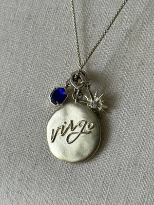 🆕 Kendra Scott 处女座十二生肖吊坠项链金色带小饰品,可调节 — 第 1/4 张图片