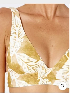 Top de bikini halter reversible Rip Curl verano palma mediana usado en excelente estado Foto 1 de 4