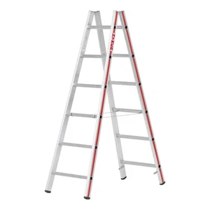 Hymer Sprossenstehleiter Aluleiter Leiter beidseitig SIEHE TEXT/FOTO - Bild 1 von 6