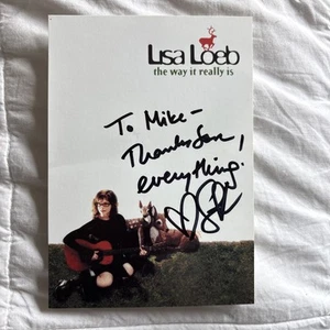 Signierte Lisa Loeb the way it really is catch the moon Werbekarte - Bild 1 von 2