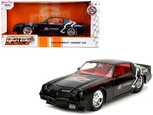 Chevy Camaro Z28 Jada 35207 1:24 Big Time Muscle 1979 schwarz mit Grafik - Bild 1 von 5