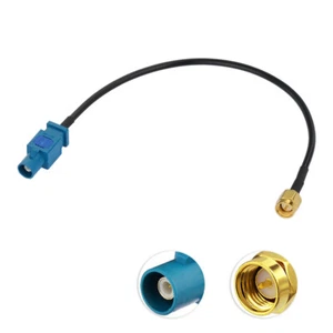 Fakra antenna adapter to SMA Male Cable suitable for Audi Seat Skoda VW GPS DAB - Picture 1 of 9