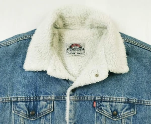 *LO ÚLTIMO DE COLECCIÓN EE. UU. Para hombres LEVI'S @ 70609 TRUCKER SHERPA FORRADO 527 CHAQUETA Jeans L - Imagen 1 de 17