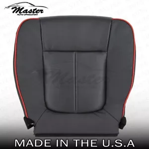 Fits 2013 2014 Ford F150 Driver Bottom Black Red Piping Leather Seat Cover, Perf - Bild 1 von 8