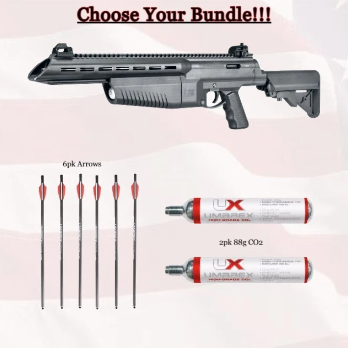 Rifle de flecha Umarex AirJavelin alimentado por CO2 300 FPS (elige tu paquete) Foto 1 de 1