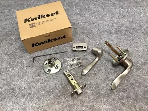Kwikset SmartKey Türschloss Griff Hebel Satin Nickel Halle & Schrank Neu - Bild 1 von 8