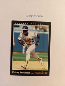 1993 Pinnacle Rickey Henderson #29   Oakland Athletics Free Shipping