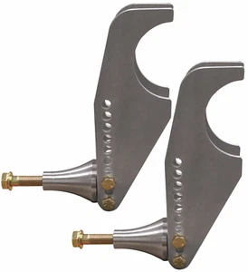 Billet Shock Mount Kit Adjustable Threaded 1-1/2" Wide 4130 3" od axle Drag Race - Foto 1 di 2