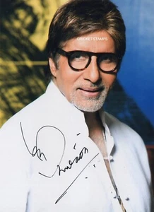 AMITABH BACHCHAN BOLLYWOOD SIGNED REPRINT SIZE 11"X8" PHOTO .#5 - Picture 1 of 1
