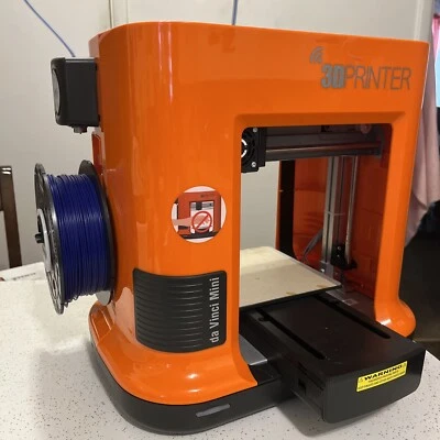 XYZPRINTING DA VINCI MINI WIRELESS 3D PRINTER - ORANGE/BLACK **UNTESTED** - Image 1 of 4