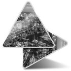 2 x Triangle Stickers  10cm - BW - The Rock Monte Carlo Monaco  #35692