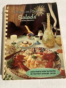 1964 Cookbook Recipes On Parade SALADS Lady Bird Johnson Military Wives - Picture 1 of 9