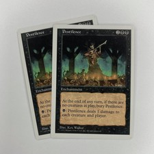 MTG Pestilence Fifth Edition Common Near Mint set of 2