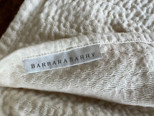 Barbara Barry  Euro Sham Cream Off White High End Boutique